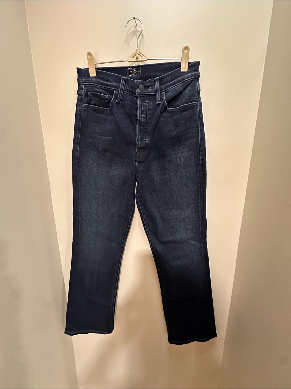 MOTHER The Tripper Ankle Women’s  Straight Jeans Dark Indigo Catch Me if You Can